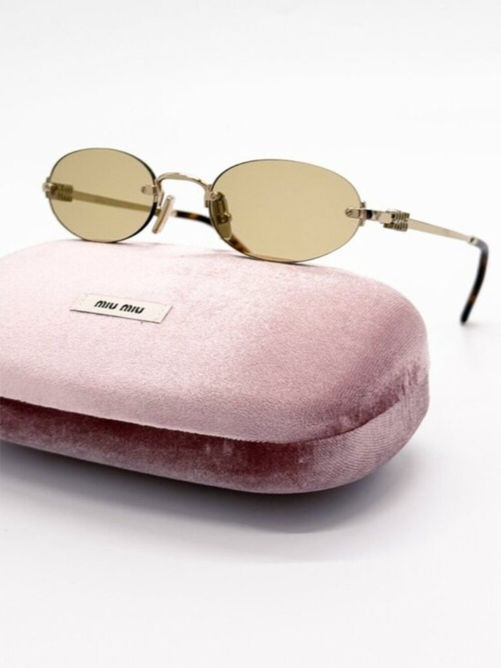 🕶✨✨👓 NEW MIU MIU SUNGLASSES MUA54S ZVN10R WOMEN GOLD MU A54S, SMU A54 EYEWEAR